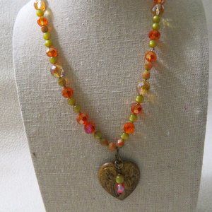 Beaded Heart Necklace